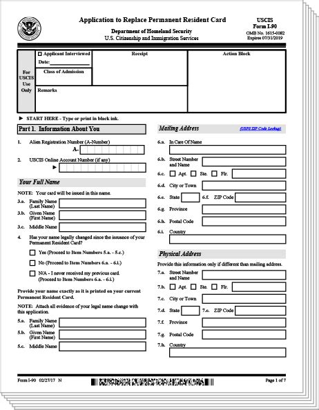 green card renewal forms download.